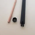 Dụng cụ nối dài/giữ bút chì ngắn có thể điều chỉnh (Bản nâng cấp) - Thumbnail 2