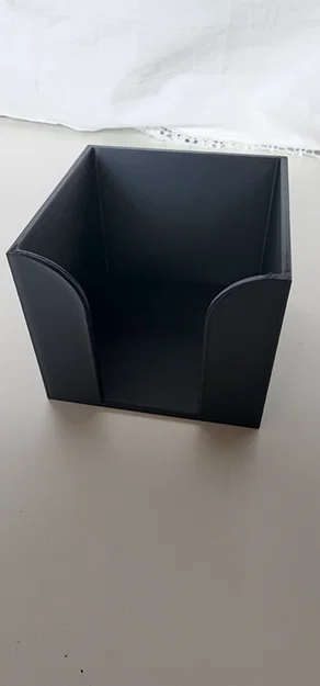 Hộp Đựng Giấy Ghi Chú Hình Khối Tối Giản - V2 (Thành Dày 3.5mm) - Image 2