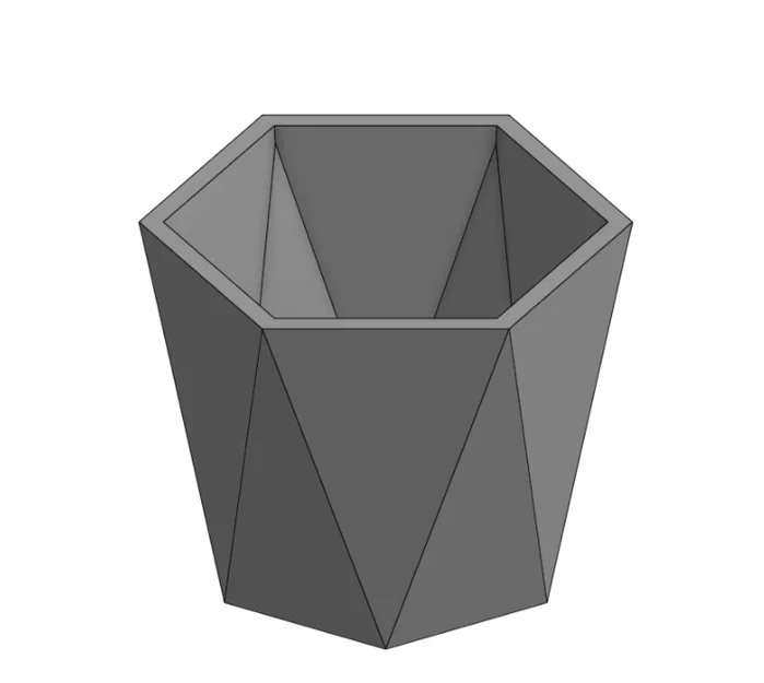 Chậu cây hình học Triangle Flowerpot - Thiết kế 3D hiện đại - Image 1