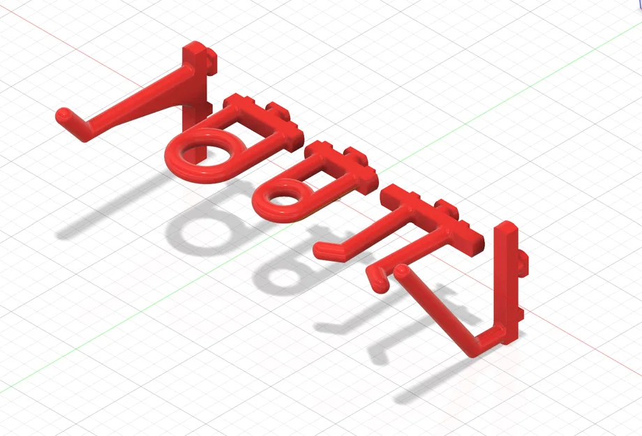 Bộ móc treo Keyhole cho bảng Pegboard (Nhiều kiểu dáng) - Image 1