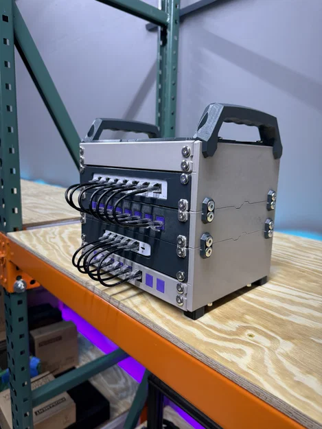 Ngàm gắn tủ rack 10-inch cho Ubiquiti USW-Flex-Mini 2.5G - In nhanh, không cần support - Image 5