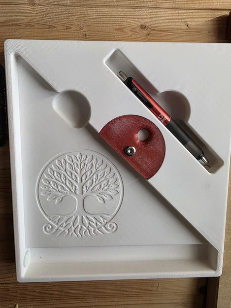 Giá treo tường cho thước ke góc và ống cắm bút - Image 5