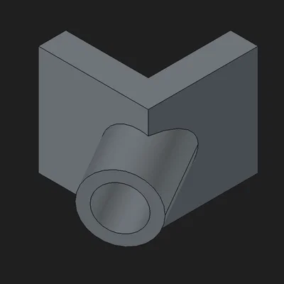 Gá dẫn hướng khoan góc 20mm (Angled drill driver) in 3D