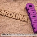 Khuôn in cát 3D “Carolina” (220×60×25 mm, có thể tùy chỉnh kích thước) - Thumbnail 1