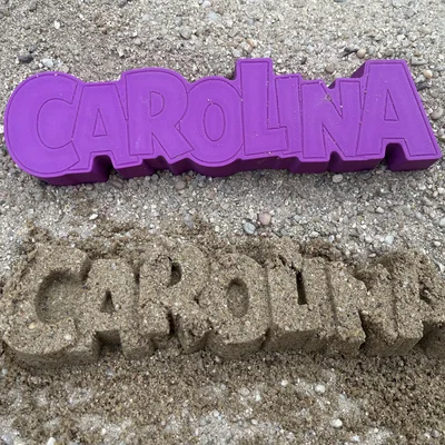 Khuôn in cát 3D “Carolina” (220×60×25 mm, có thể tùy chỉnh kích thước)