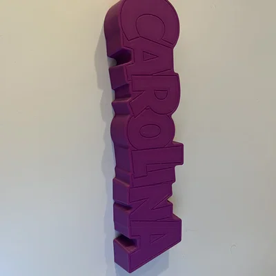 Khuôn in cát 3D “Carolina” (220×60×25 mm, có thể tùy chỉnh kích thước)