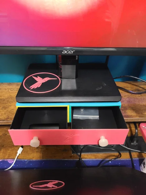 Kệ Để Màn Hình Kèm Ngăn Kéo (Drawer Set Monitor Stand) - Image 1