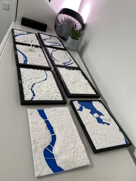 Langen, Đức - Mô hình địa hình 3D thu nhỏ - Image 2