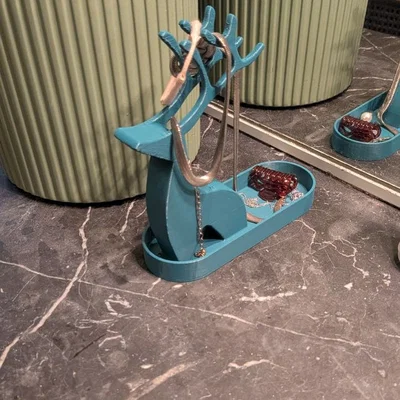 Giá treo trang sức hình Hươu – Khay để nhẫn và phụ kiện