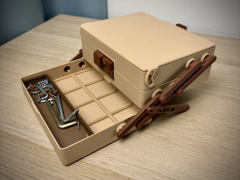 Hộp Đựng Tilt Box Organizer | Gridfinity 4x3 | Khóa Trượt - Image 4