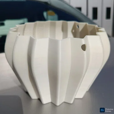 Mẫu chậu hoa treo tường 3D thiết kế hiện đại và tinh tế