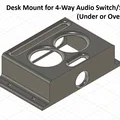 Giá đỡ bàn cho bộ chuyển/chia âm thanh 4 cổng (Lắp dưới hoặc trên mặt bàn) - Thumbnail 7