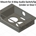 Giá đỡ bàn cho bộ chuyển/chia âm thanh 4 cổng (Lắp dưới hoặc trên mặt bàn) - Thumbnail 8