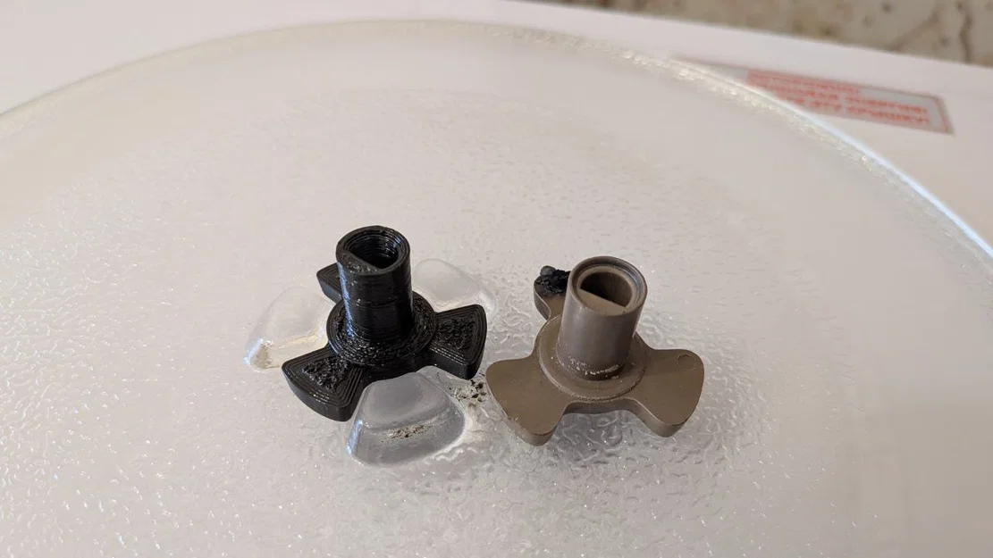 Khớp nối trục xoay lò vi sóng Vitek - File in 3D sửa chữa tại nhà - Image 2