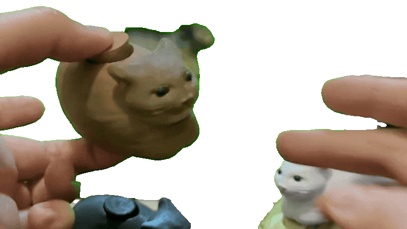 Mô hình chú mèo xoay Oiia (oiia_cat_spinner) vui nhộn - Image 2