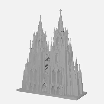 The Gothic Zenith | Mô hình tháp nhà thờ Gothic siêu chi tiết