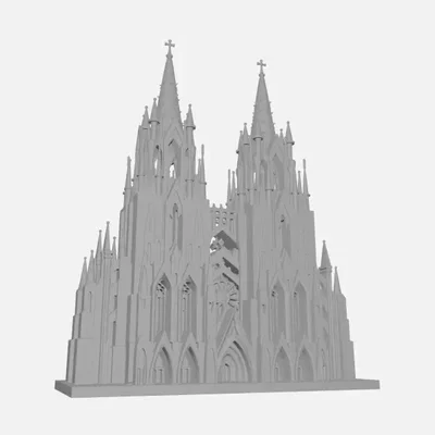 The Gothic Zenith | Mô hình tháp nhà thờ Gothic siêu chi tiết