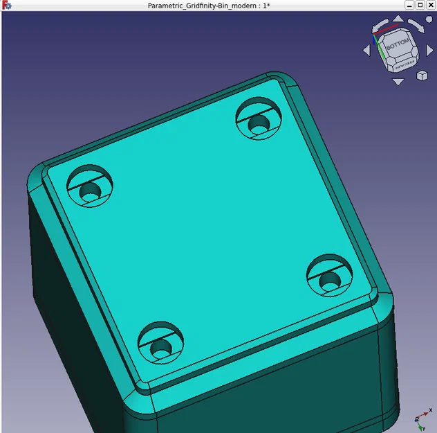 Mẫu FreeCAD tham số tốt hơn cho khay và đế Gridfinity - Image 3