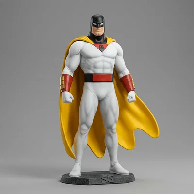 Mô hình 3D Space Ghost 1966 - Tượng siêu anh hùng cổ điển đẹp mắt