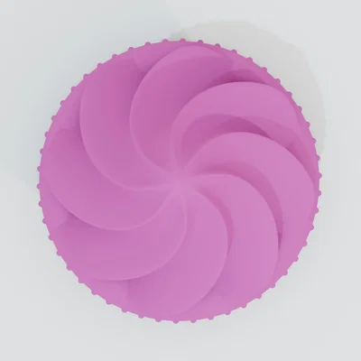 Mô hình cupcake in 3D dễ thương