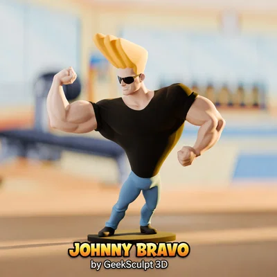 Mô hình nhân vật Johnny Bravo phong cách hoạt hình