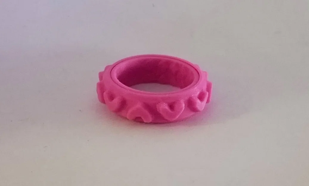 NHẪN XOAY FIDGET RING HÌNH TRÁI TIM (HEARTS) - Image 1