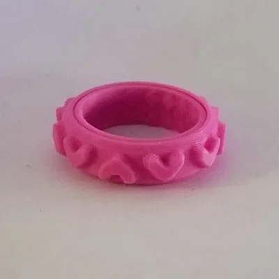 NHẪN XOAY FIDGET RING HÌNH TRÁI TIM (HEARTS)