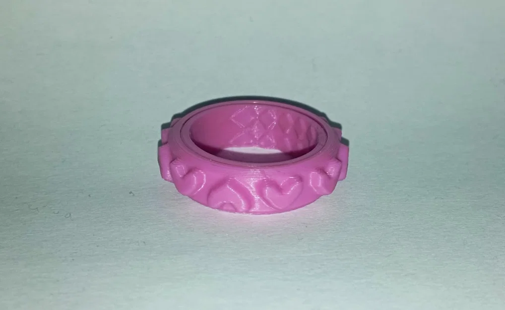 NHẪN XOAY FIDGET RING HÌNH TRÁI TIM (HEARTS) - Image 4