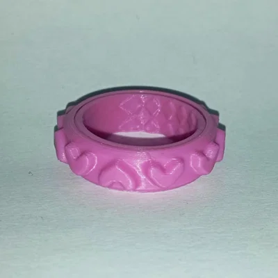NHẪN XOAY FIDGET RING HÌNH TRÁI TIM (HEARTS)