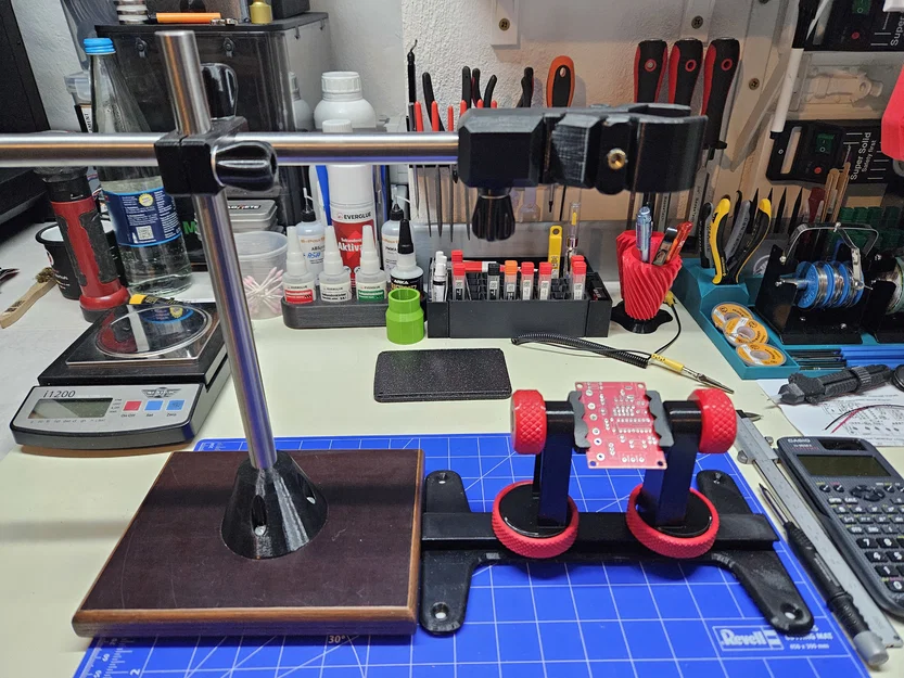 Giá đỡ kèm kẹp cho máy khò nhiệt YIHUA 959D-II - Image 4