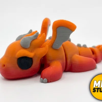 Mô hình Flexi Flame Dragon + Phiên bản móc khóa