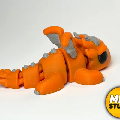 Mô hình Flexi Flame Dragon + Phiên bản móc khóa