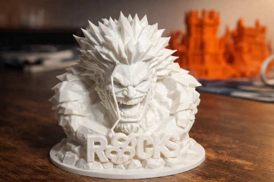 Mô hình tượng bán thân Rocks D. Xebec One Piece - File in 3D đẹp - Image 1