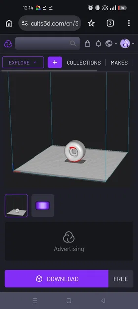 Mẫu bánh xe trượt ván in 3D (Skateboard wheel) chất lượng cao - Image 1