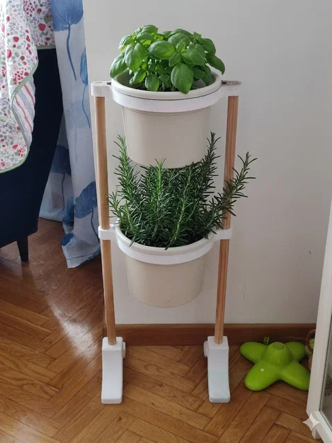 Giá đỡ chậu cây đôi (Double pot holder) - Image 1