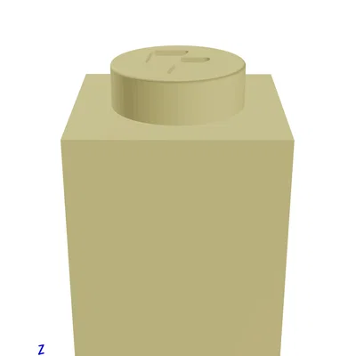 Mô hình gạch lắp ráp 1x1 (Lego-style) - Tự in 3D tại nhà