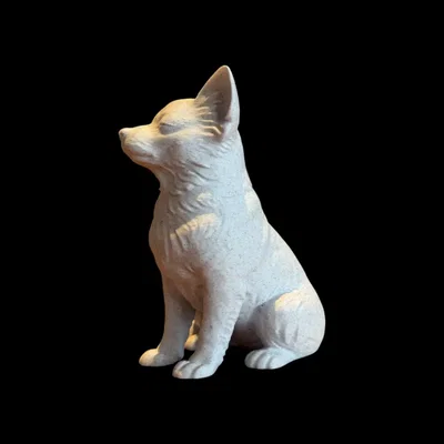 Tượng Chihuahua Điêu Khắc Calm Companion