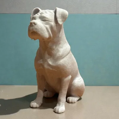 Tượng điêu khắc Boxer bình yên (Calm Companion)