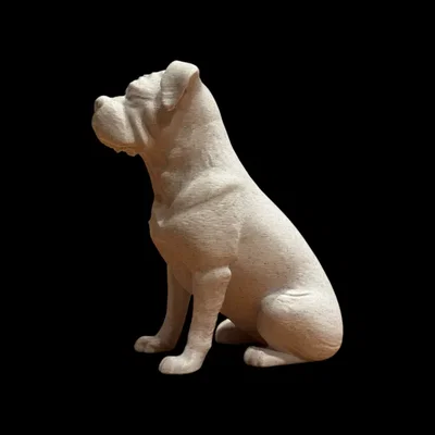 Tượng điêu khắc Boxer bình yên (Calm Companion)