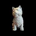 Tượng chú chó Cairn Terrier hoặc Westie phong cách tối giản Calm Companion - Thumbnail 2