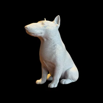 Tượng điêu khắc Bull Terrier - Người bạn bình yên (Calm Companion)