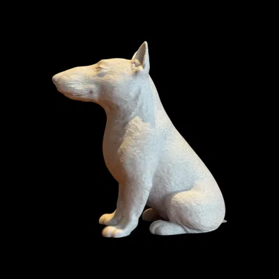Tượng điêu khắc Bull Terrier - Người bạn bình yên (Calm Companion)