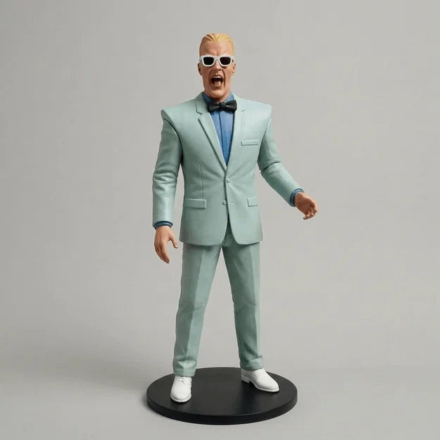 Mô hình Max Headroom 1987 in 3D - Biểu tượng văn hóa retro độc đáo - Image 1