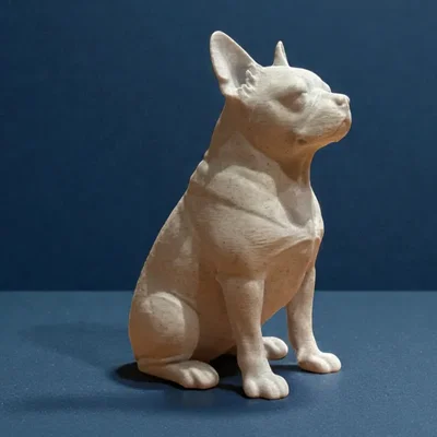 Tượng điêu khắc chú chó French Bulldog Calm Companion