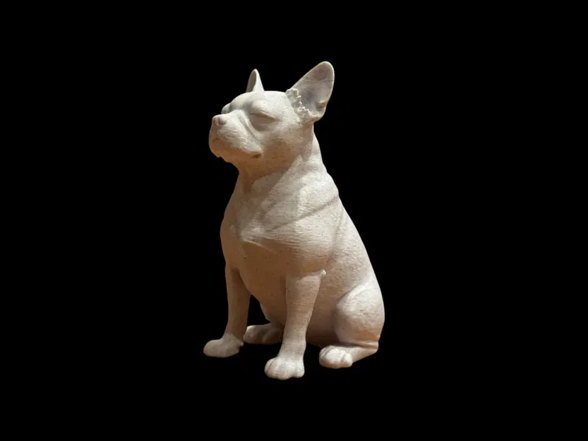 Tượng điêu khắc chú chó French Bulldog Calm Companion - Image 2