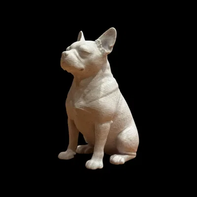 Tượng điêu khắc chú chó French Bulldog Calm Companion