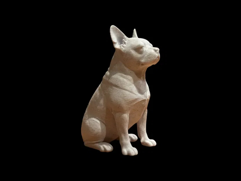 Tượng điêu khắc chú chó French Bulldog Calm Companion - Image 3