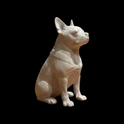 Tượng điêu khắc chú chó French Bulldog Calm Companion