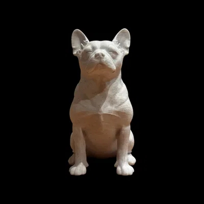 Tượng điêu khắc chú chó French Bulldog Calm Companion