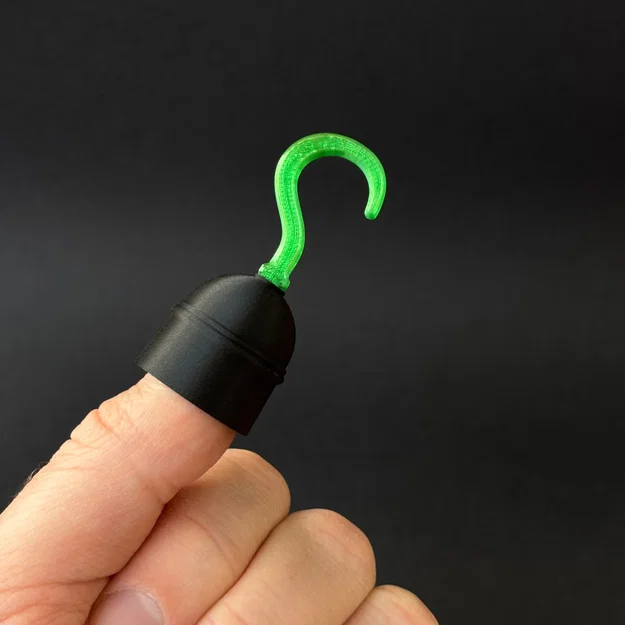 Mô hình móc câu cướp biển đeo ngón tay (Pirate Hook Thimble) in 3D - Image 2